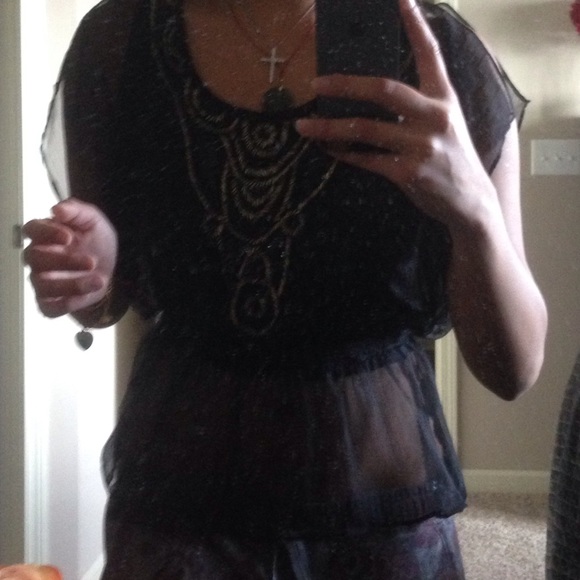 F21 Tank Top with Bead Detailing - Picture 1 of 3